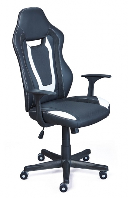 Drehstuhl B�rostuhl Schreibtischstuhl COOLLIFE Schwarz Wei� mit Rollen