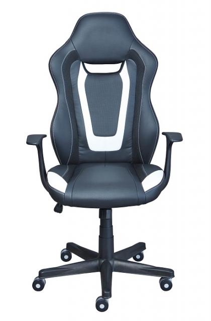 Drehstuhl B�rostuhl Schreibtischstuhl COOLLIFE Schwarz Wei� mit Rollen