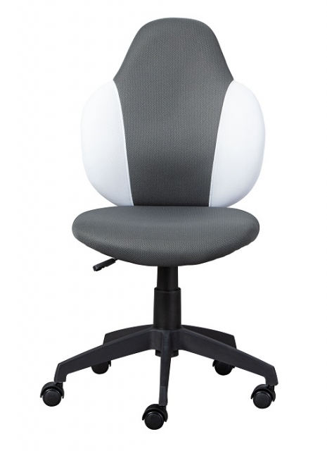 Drehstuhl B�rostuhl Kinderstuhl Schreibtischstuhl JESSI Grey/White Dunkelgrau Weiss mit Rollen