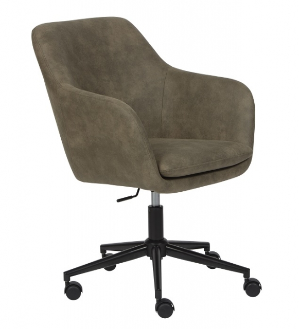 Drehstuhl B�rostuhl Schreibtischstuhl WORKRELAXED Khaki Microfaser mit Rollen