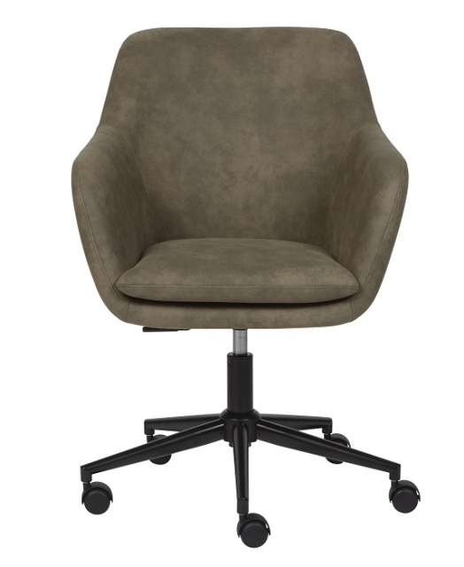 Drehstuhl B�rostuhl Schreibtischstuhl WORKRELAXED Khaki Microfaser mit Rollen