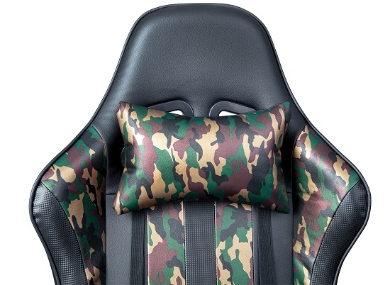 Gamingstuhl Drehstuhl B�rostuhl Schreibtischstuhl ACTION HERO Schwarz Camouflage mit Rollen