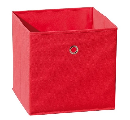 Faltkiste Stauraum Faltbox Spielzeugkiste Aufbewahrung Ordnungshelfer WINNY Rot