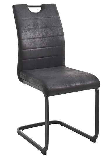 2 Freischwinger = SET Schwinger Schwingstuhl K�chenstuhl Stuhl BILBAO Anthrazit BISS35AN