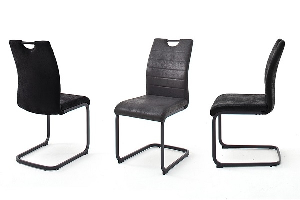8 Freischwinger = SET Schwinger Schwingstuhl K�chenstuhl Stuhl BILBAO Anthrazit BISS35AN