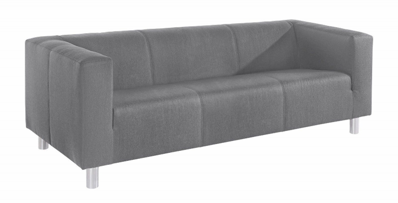 Sofa Couch 3-Sitzer 3er Sofa Couch CLIP Struktur Hellgrau Versand mglich Ausstellung BEV