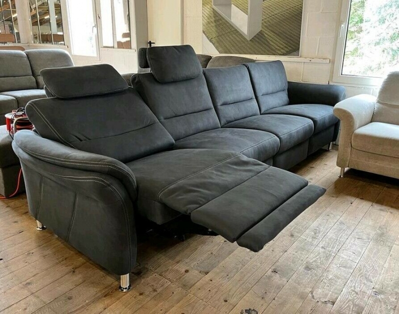 Sofa 4 er Sofa 4 Sitzer Couch RELAX Luxus Mikrofaser 4 Sitzer Ausstellung Büh Versand möglich