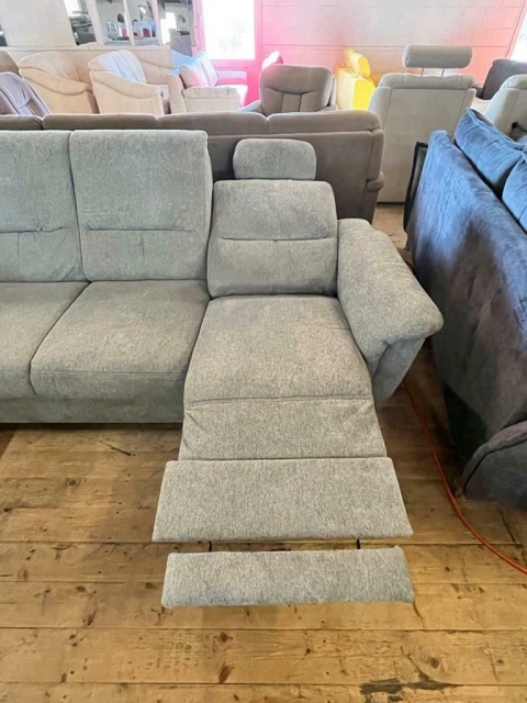 Ecksofa Polsterecke Sofa Couch PAROLE mit Federkern, Drehsessel und Relaxfunktion Versand möglich Ausstellung BÜH