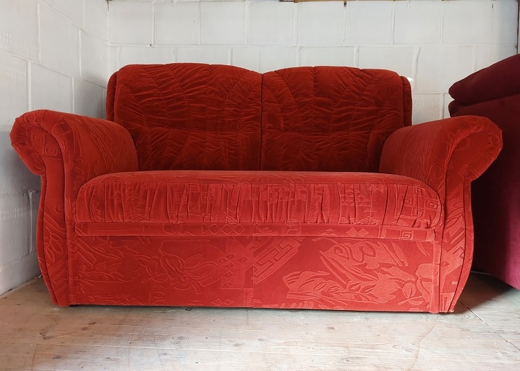 2er Sofa Couch 2-Sitzer VELA Nanovel Rost Ausstellung BH