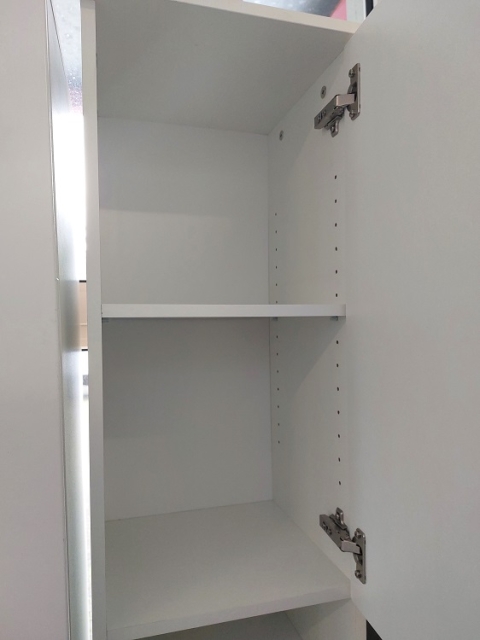 Hochschrank Standschrank Badschrank Regal Schrank 8241 SALINAS Wei� Ausstellung B�H