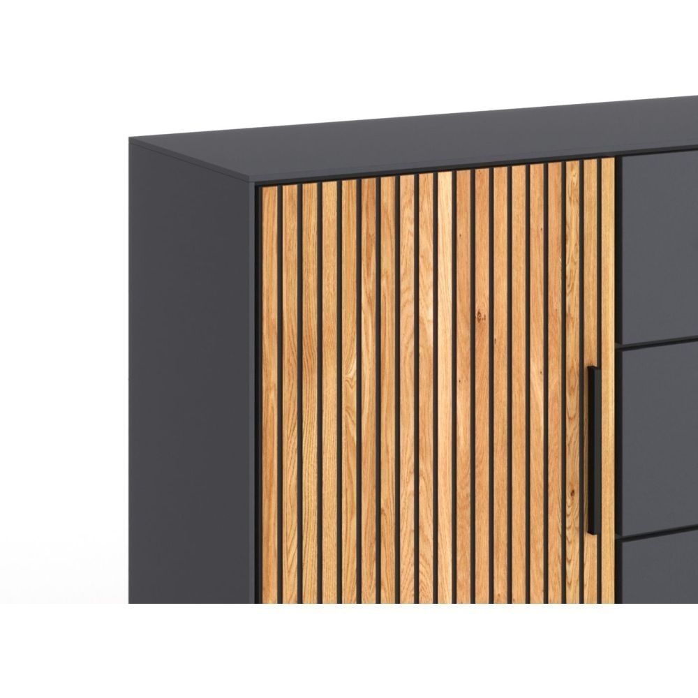 Kommode Anrichte Stauraum Sideboard 3 4 1 0 Eiche teilmassiv