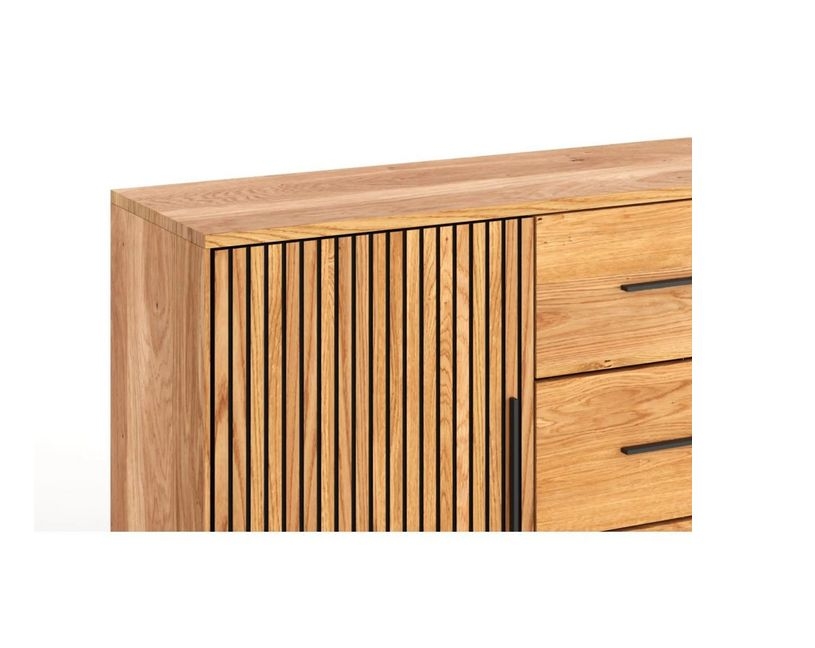 Kommode Anrichte Sideboard Stauraum 3 2 1 0 Eiche furniert