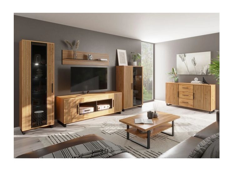 Kommode Anrichte Sideboard Stauraum 3 2 0 9 Eiche furniert