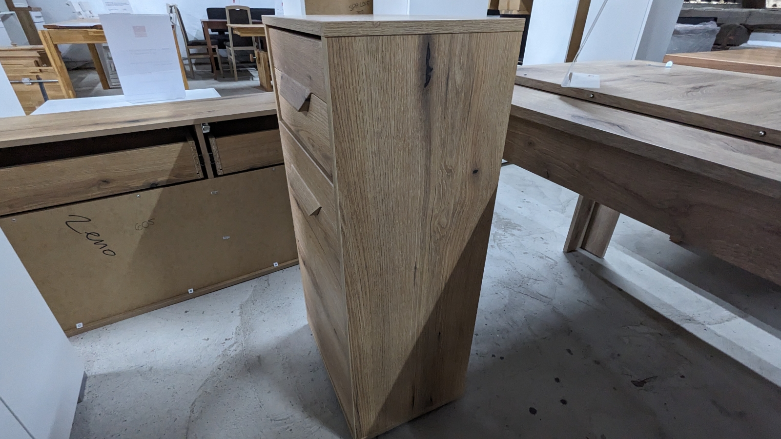 Kommode Wohnzimmerschrank Wandschrank Schrank ZENO Evoke Oak Nachbildung SoPo B�H