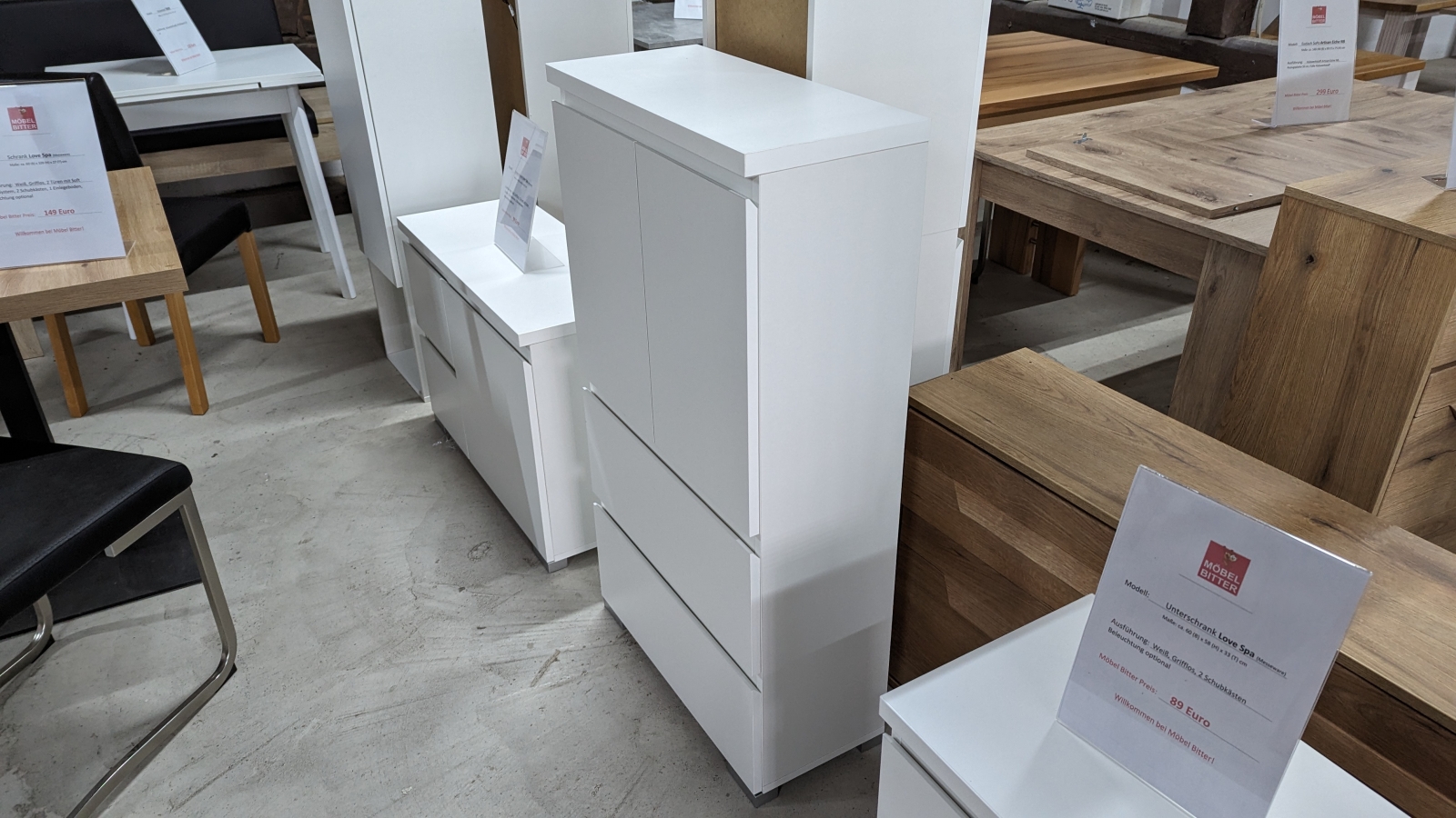 Hochschrank Badschrank Schrank LOVE SPA Wei�´SoPo B�H