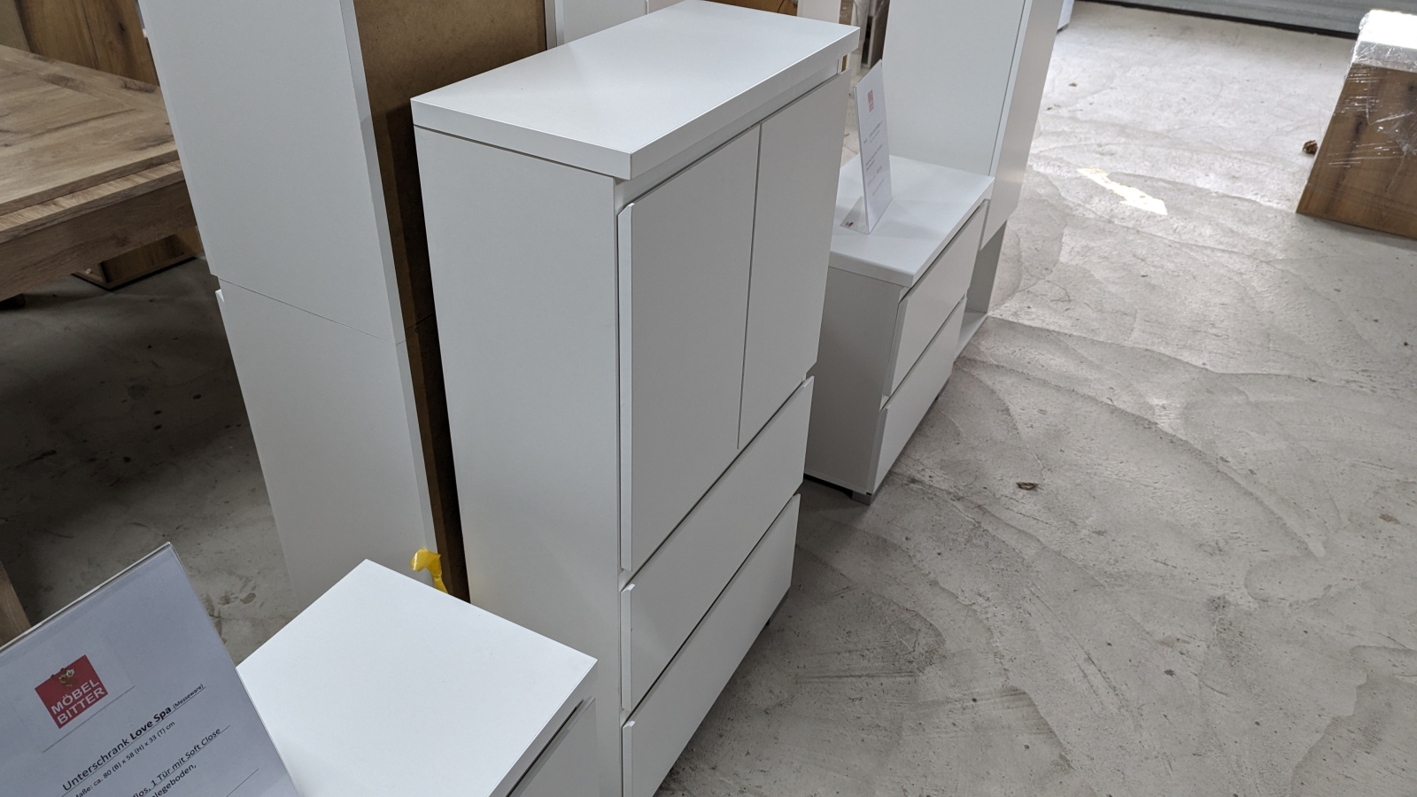 Hochschrank Badschrank Schrank LOVE SPA Wei�´SoPo B�H