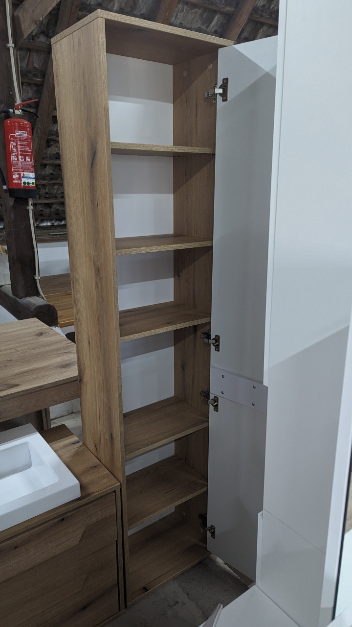 Badschrank Hochschrank Schrank ZENO Evoke Oak Nachbildung SoPo B�H