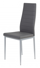 6 St�hle=Set Vierfussstuhl Stuhl Simone S 52 Kunstleder Grau