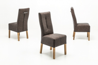 6 St�hle=Set Stuhl K�chenstuhl Esszimmerstuhl Polsterstuhl Fabius FBEHPABX Braun Eiche