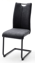4 Freischwinger = SET Schwinger Schwingstuhl K�chenstuhl Stuhl ADANA Anthrazit ADSS29AN