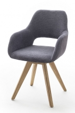 8 Armlehnst�hle=Set K�chenstuhl 4-Fu� Stuhl Cocktailsessel ASELLA Anthrazit ASWAFAAN