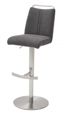 6-er SET Barhocker Hocker Barstuhl GIULIA A Feingewebe Anthrazit GBAE36AN