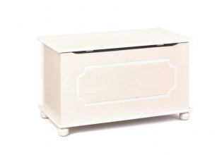 Truhe Box Aufbewahrung Schatzkiste EMEL WHITE Wei� Massiv lackiert