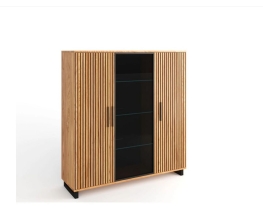 Highboard Kommode Stauraum Anrichte 3 2 0 4 Eiche furniert