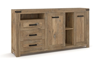 Sideboard Anrichte Kommode 2 9 7 3 Rustic Eiche massiv ge�lt / Rustic Eiche Dekor foliert